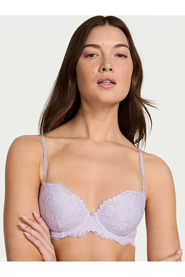 Женский бюстгальтер кружевной Twinkle Lace Classic Push-Up Demi Bra Victoria'S Secret, Lilac