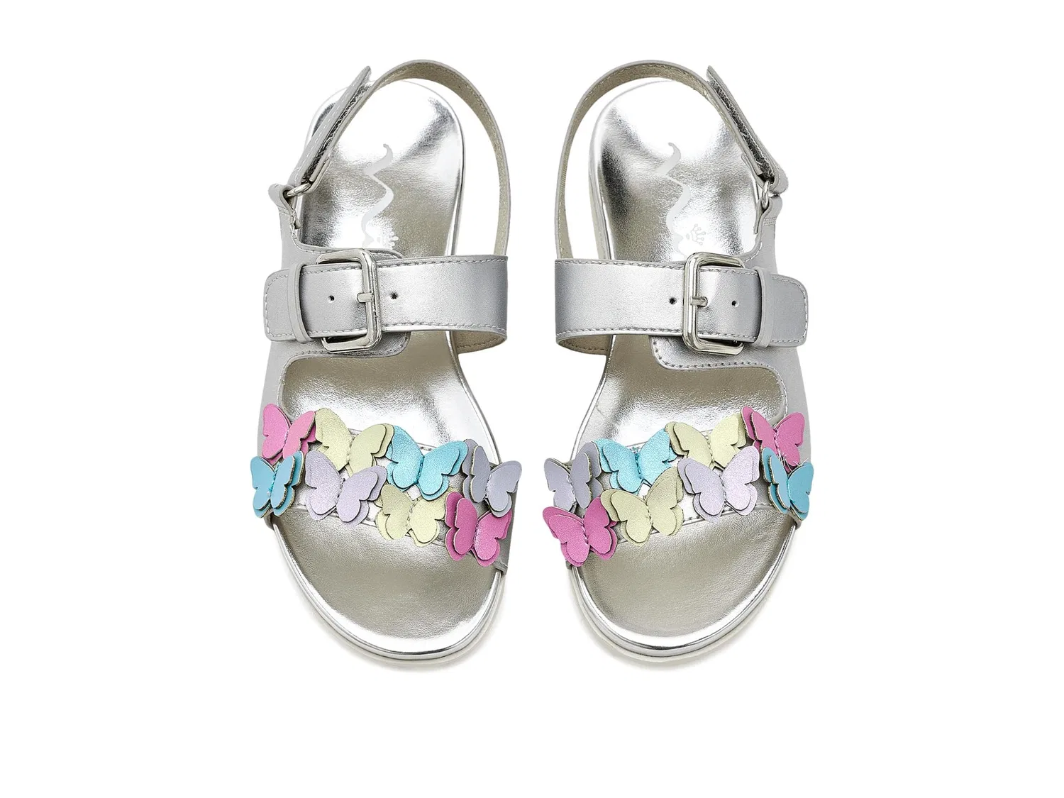 Сандалии Pollie (для малышей, маленьких и больших детей) Nina Kids, Silver/Multi — фото 3