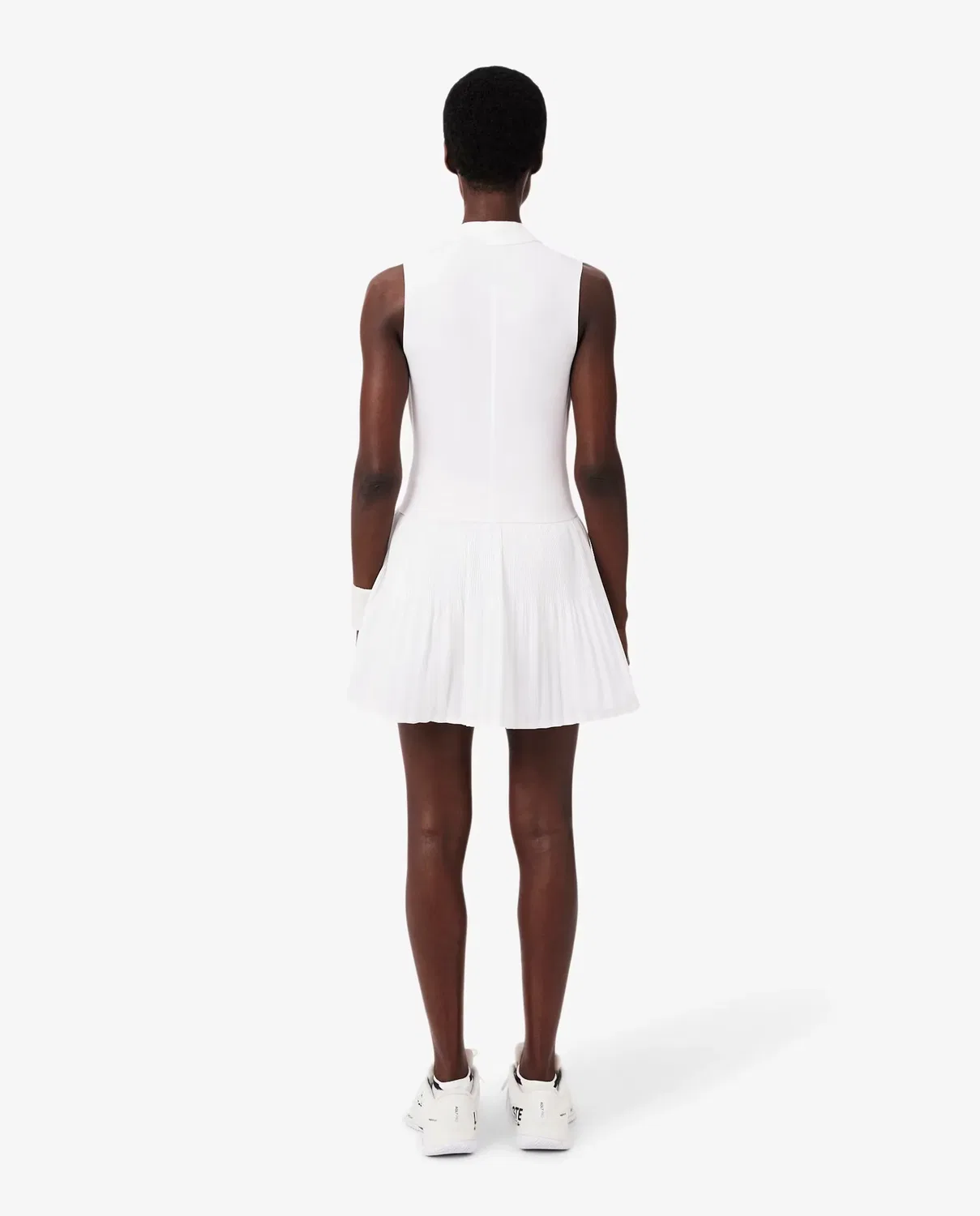 Платье Lacoste Blanco с длинным рукавом, Ultra-Dry, белое — фото 2