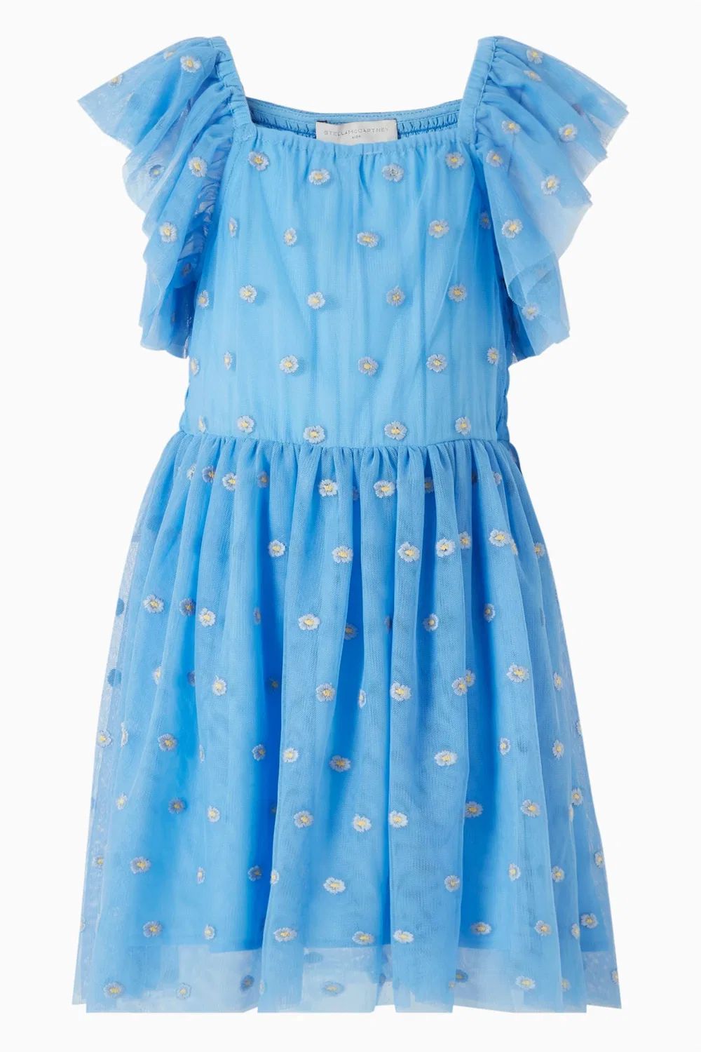Платье с вышивкой из тюля Stella McCartney