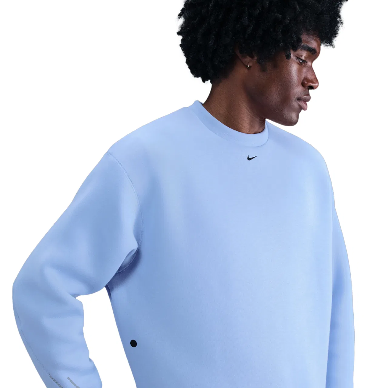 Толстовка мужская Tech Fleece Crew Nike, цвет Aluminum/Black