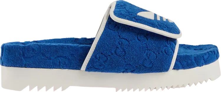 Сандалии Adidas Adidas x Gucci GG Platform Sandal 'Blue Cotton Sponge', синий — фото 2