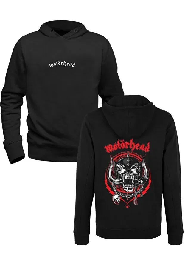 Детское худи для девочек с принтом Motörhead Alfa Tshirt, Black