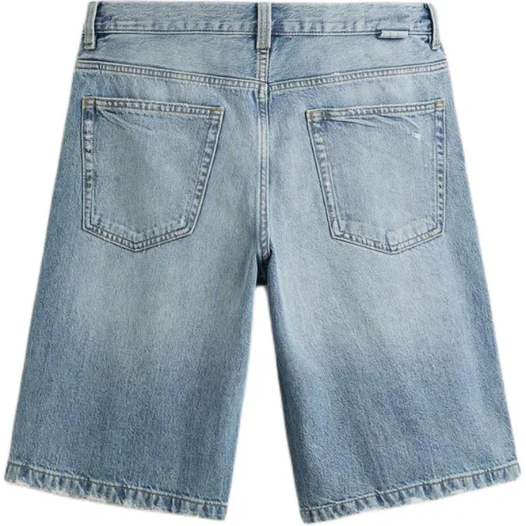 Мужские джинсовые шорты Medium Blue ZARA, Medium Blue — фото 3