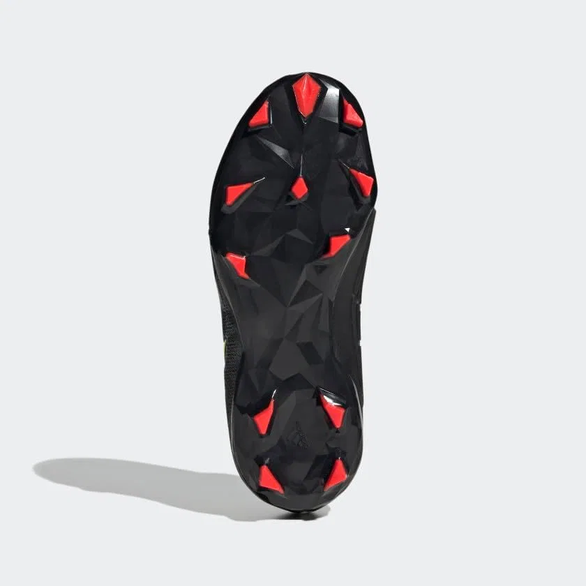 Детские бутсы для игры на твердом грунте Predator Edge.1, Core Black/Solar Yellow/Solar Red — фото 4