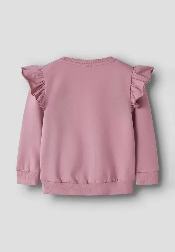 Свитшот хлопковый Sweatshirt Name It Lilac, сиреневый — фото 2