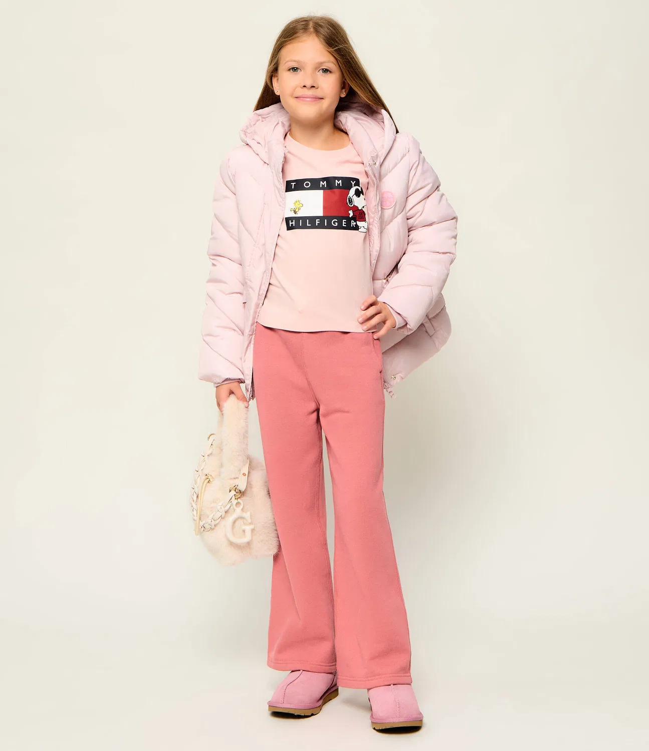 Футболка с круглым вырезом Tommy Hilfiger, роза — фото 2