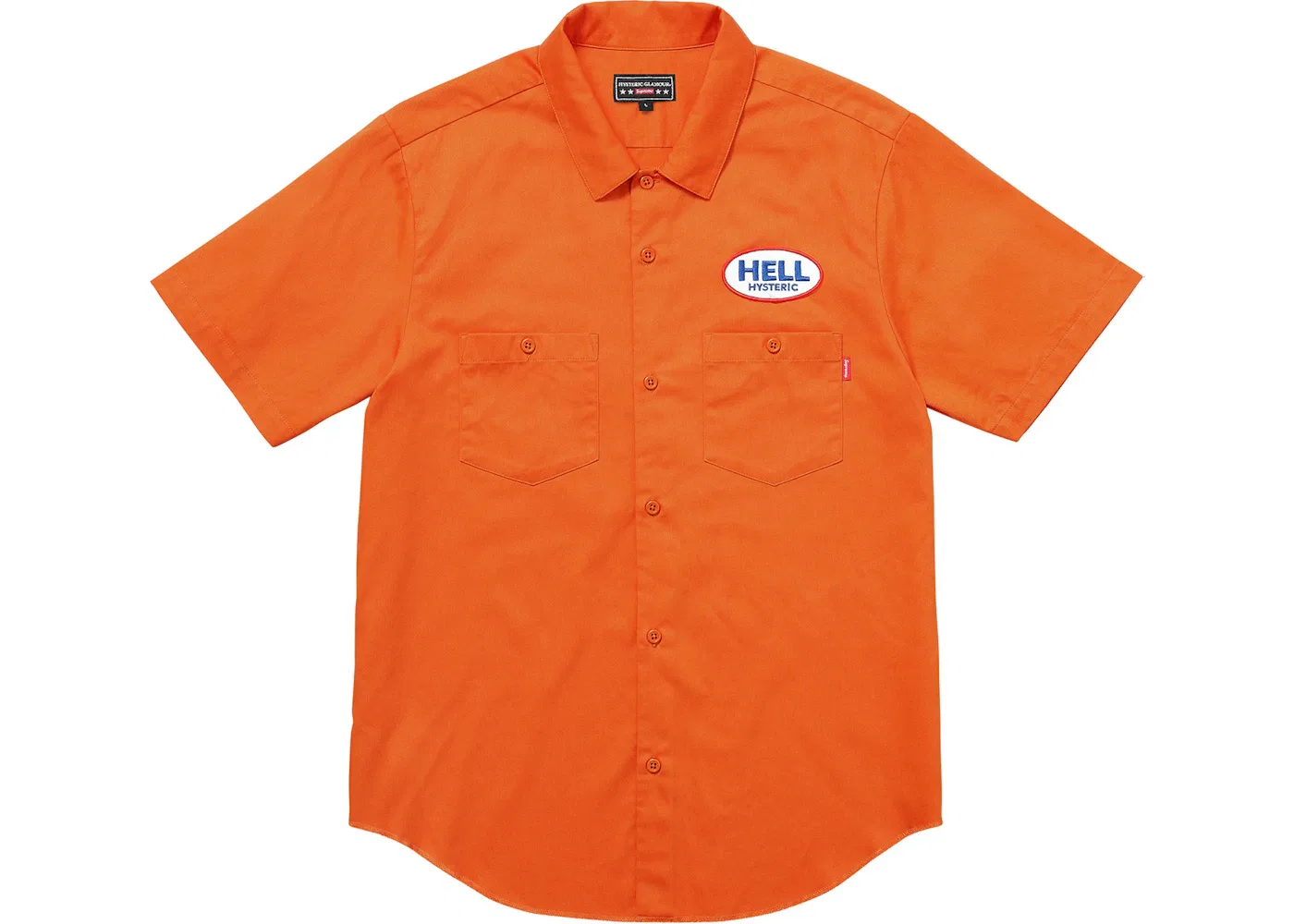 Мужская рубашка с коротким рукавом Supreme, Orange