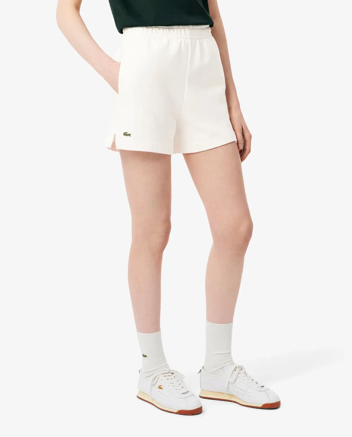 Шорты женские Lacoste, Белые — фото 3