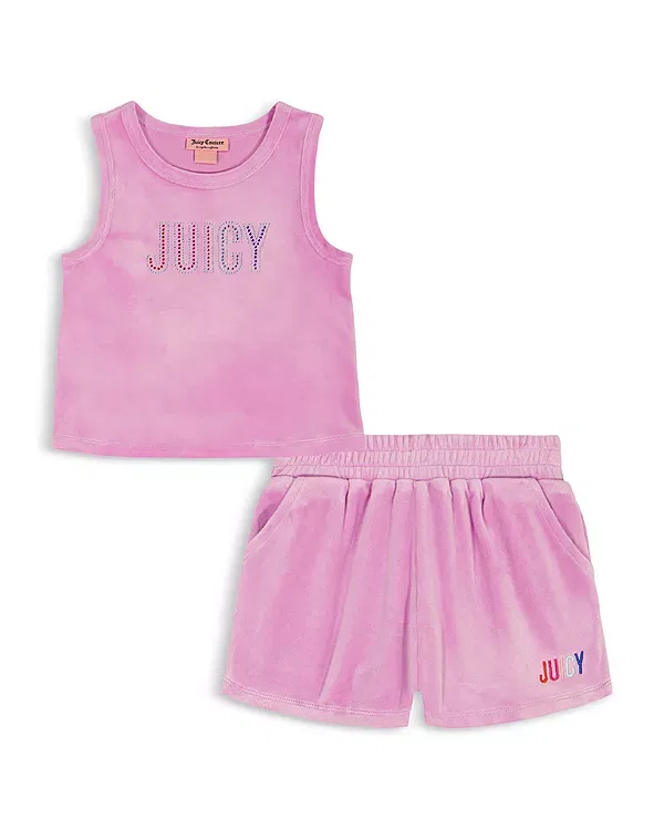 Детский комплект из топа и шорт с принтом Juicy Couture, Assortment