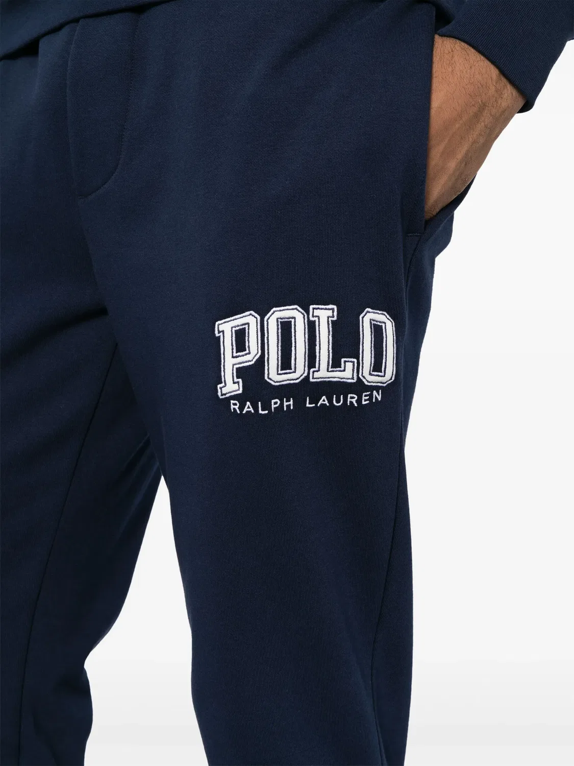 Трековые штаны с вышитым логотипом Polo Ralph Lauren, темно-синий — фото 4