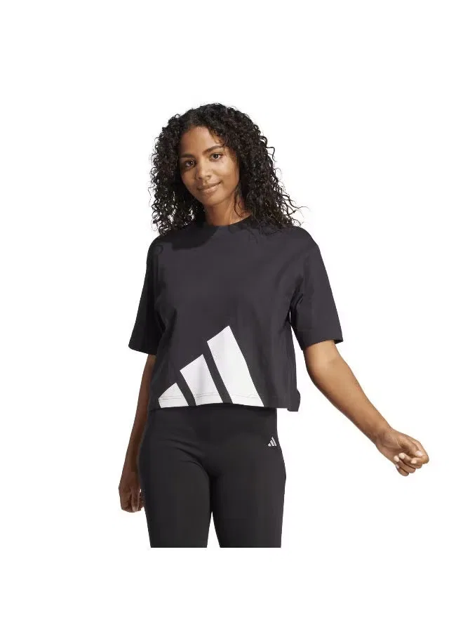 Футболка оверсайз Essentials big logo boyfriend Adidas, черный