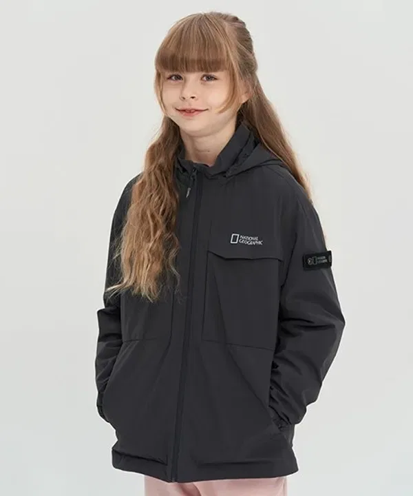 Детская куртка из сетки, K223Ujp810, National Geographic, серый