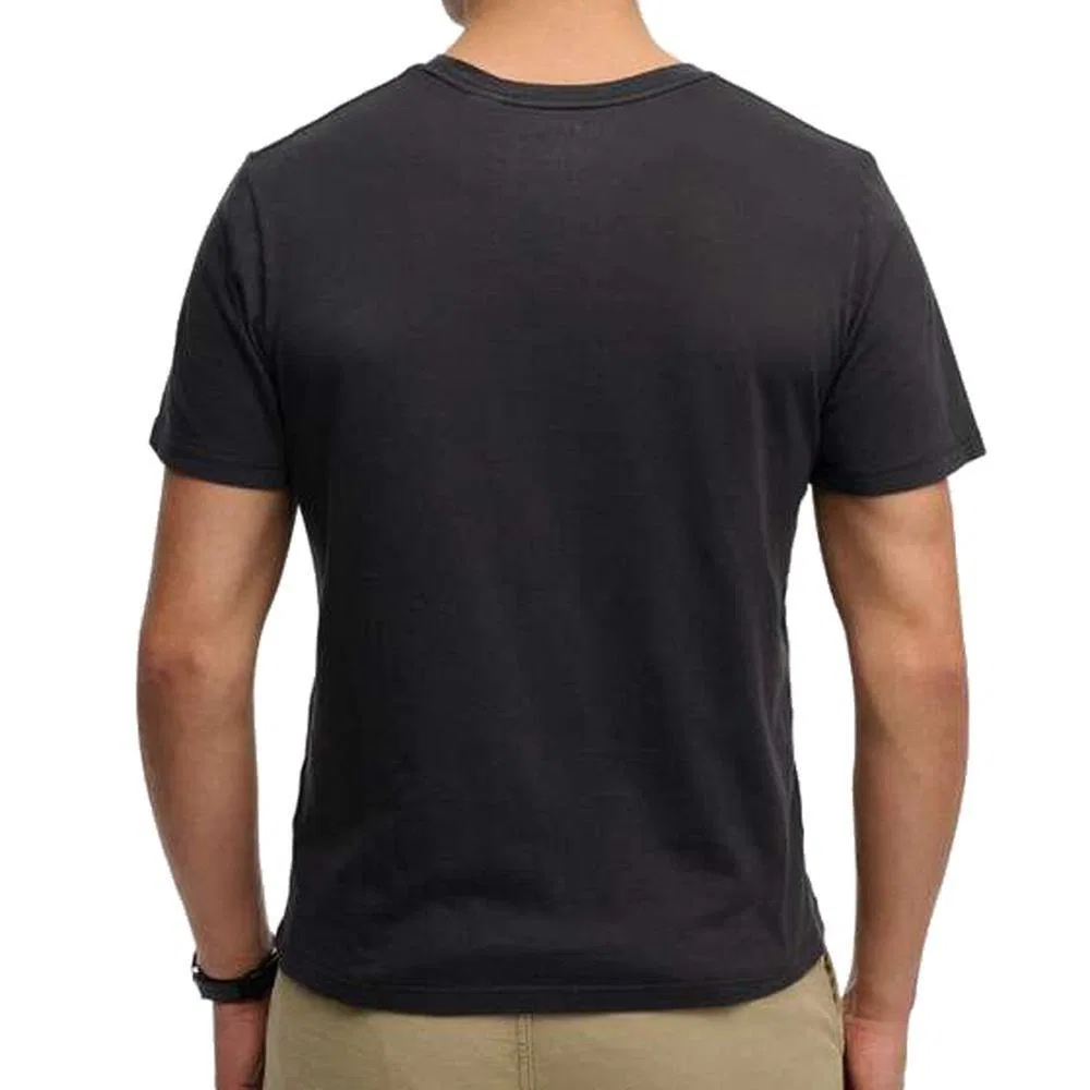 Мужская хлопковая футболка Superdry Classic Essential, Schwarz — фото 3