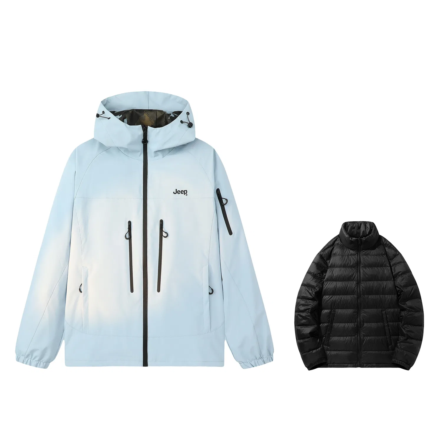 Детская куртка с капюшоном, модель Glacier Blue, Jeep, Glacier Blue