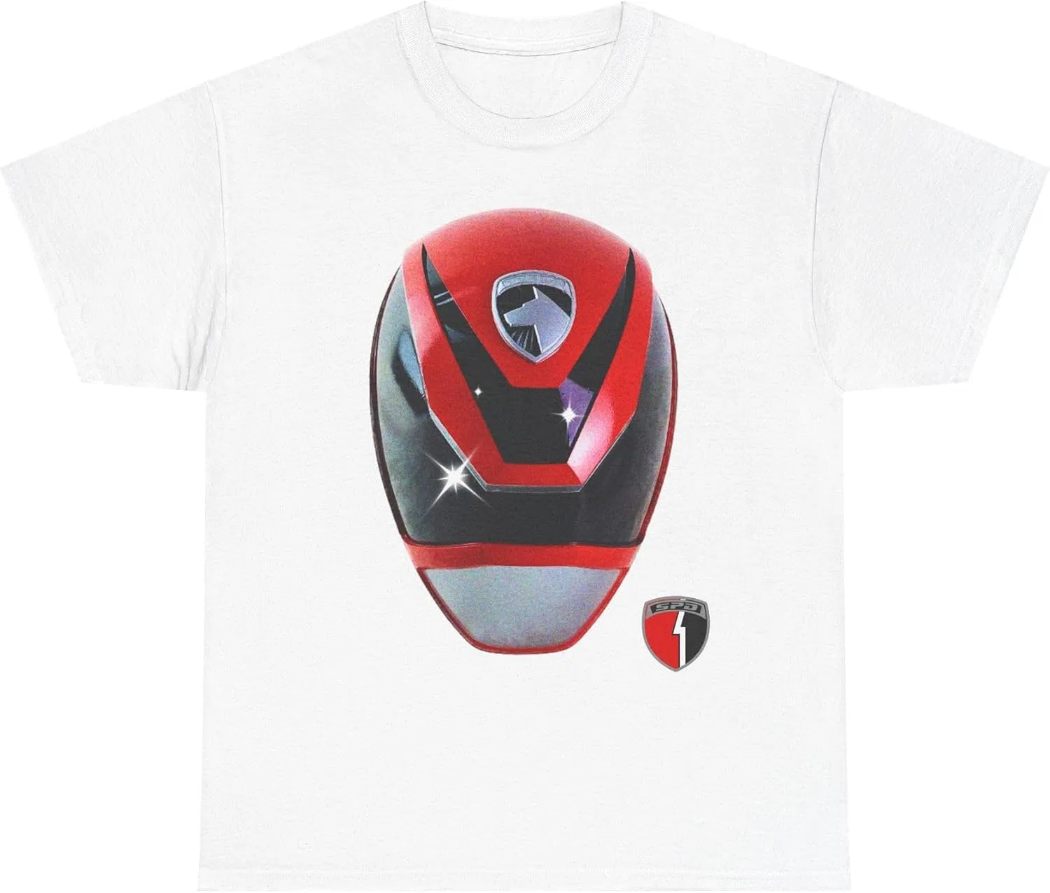 Мужская футболка Power Ranger SPD Red Ranger, белый
