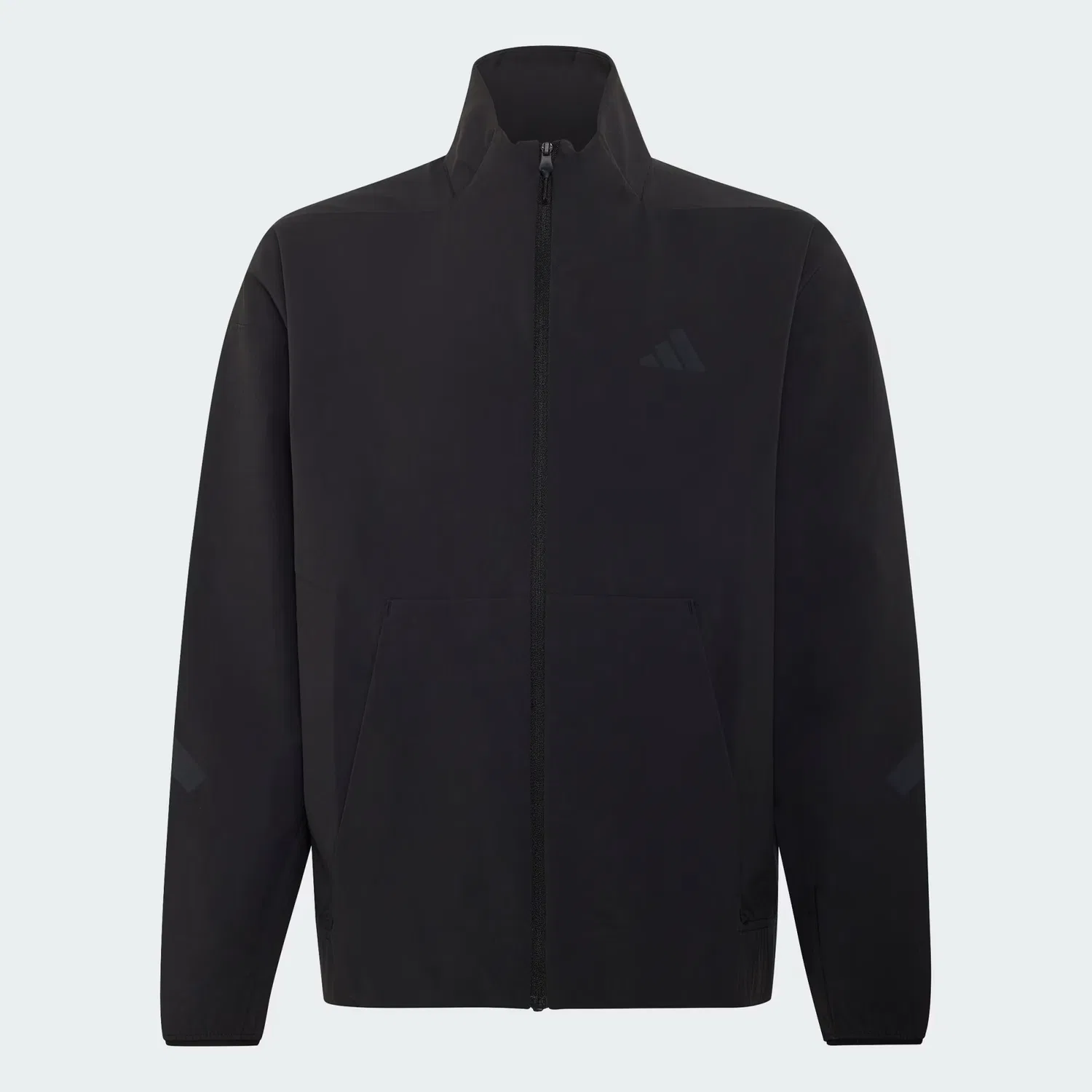 Детская спортивная куртка на молнии свободного кроя Z.N.E. Woven Travel Cover Up Adidas Sportswear, черный/карбоновый