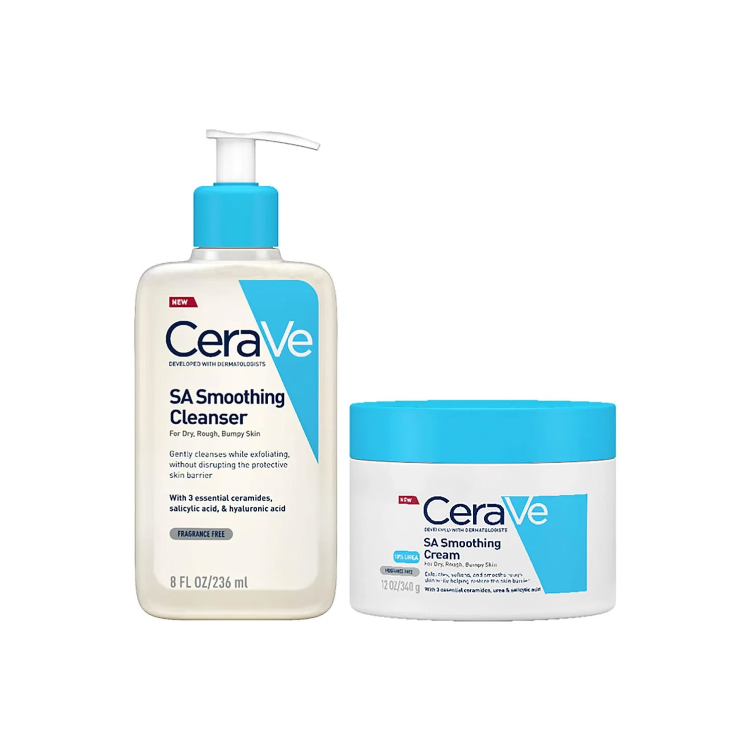 Набор для ухода за кожей Smooth Skin CeraVe, 236 мл + 340 г