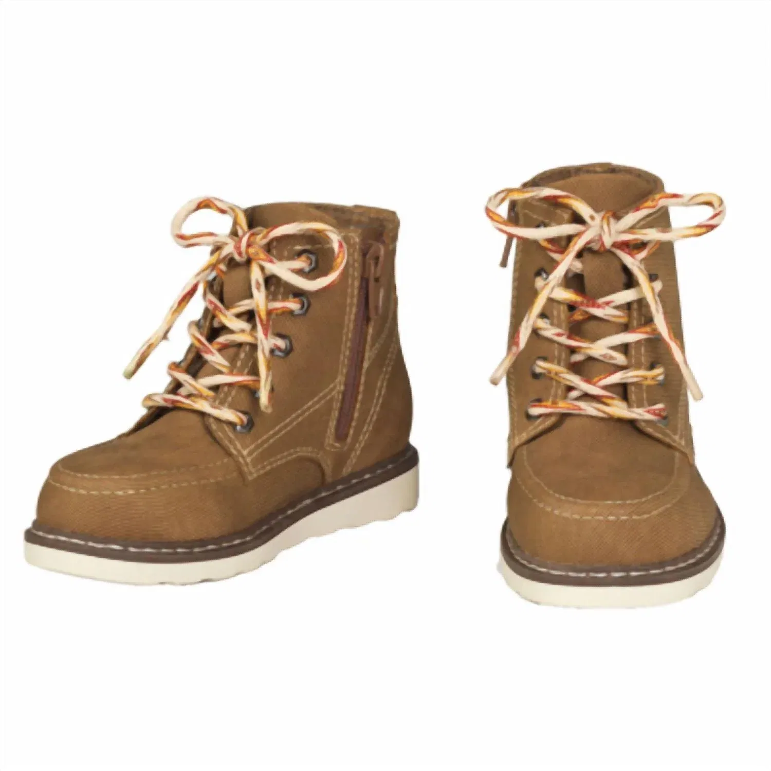 Детские кожаные ботинки с круглым носом Clyde Faux Leather Boot Twister Cowboy Hats, коричневый