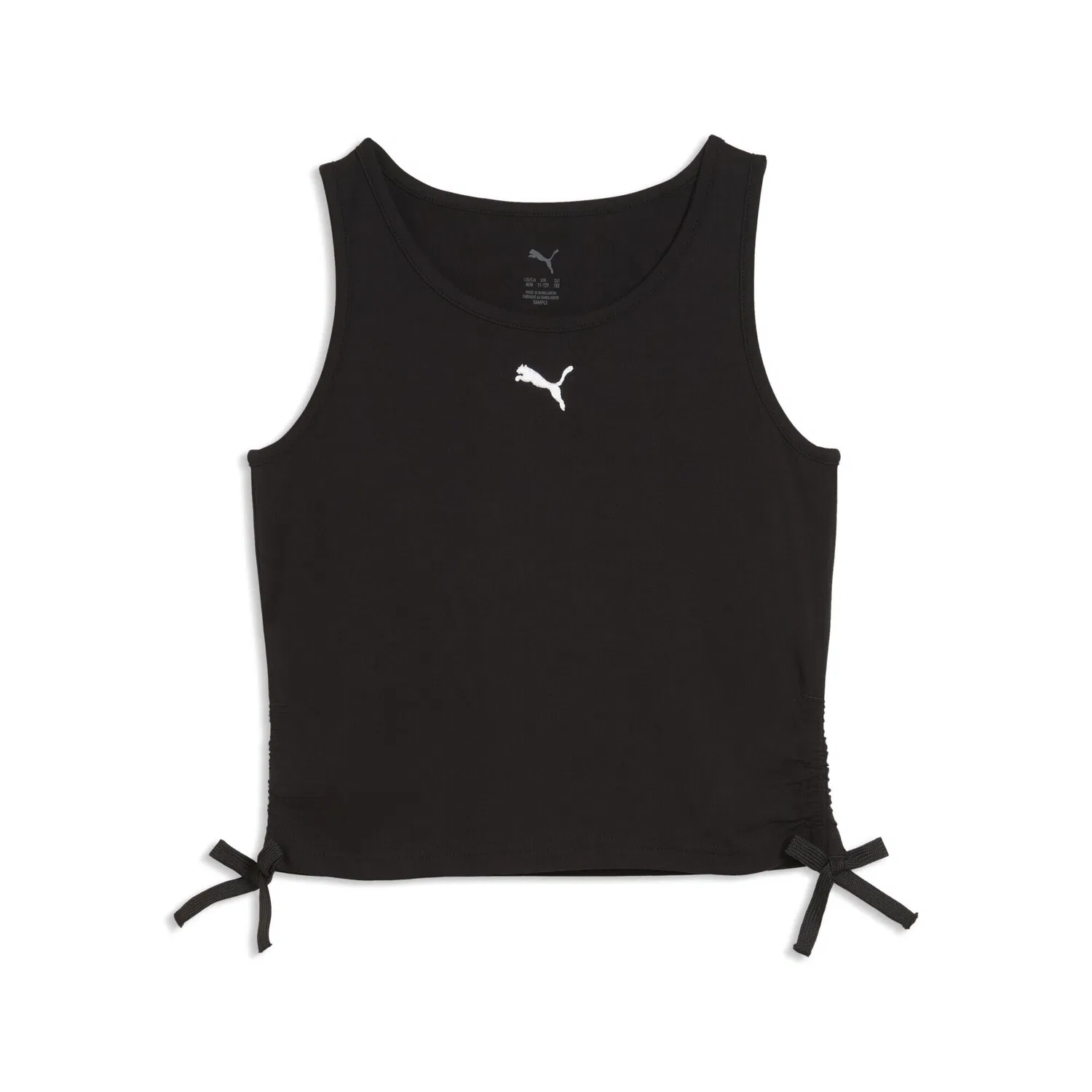 Детский топ без рукавов Essentials Slim Knotted Puma, Черный