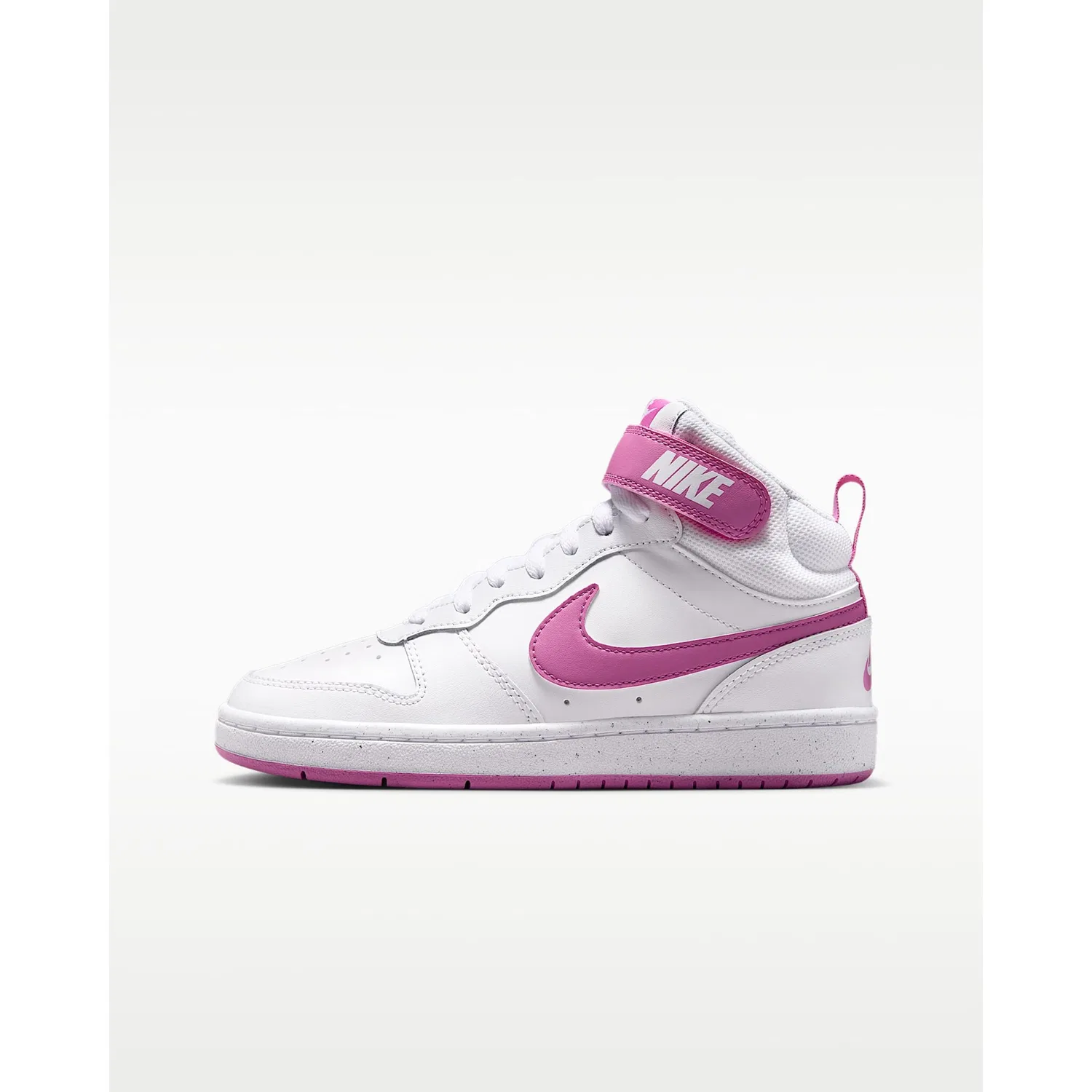 Детские кроссовки с дизайном в стиле Air Force 1 Nike Sportswear, White/Playful Pink — фото 2