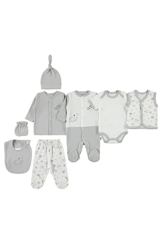 Детский комплект боди с длинным рукавом Civil Baby, Gray
