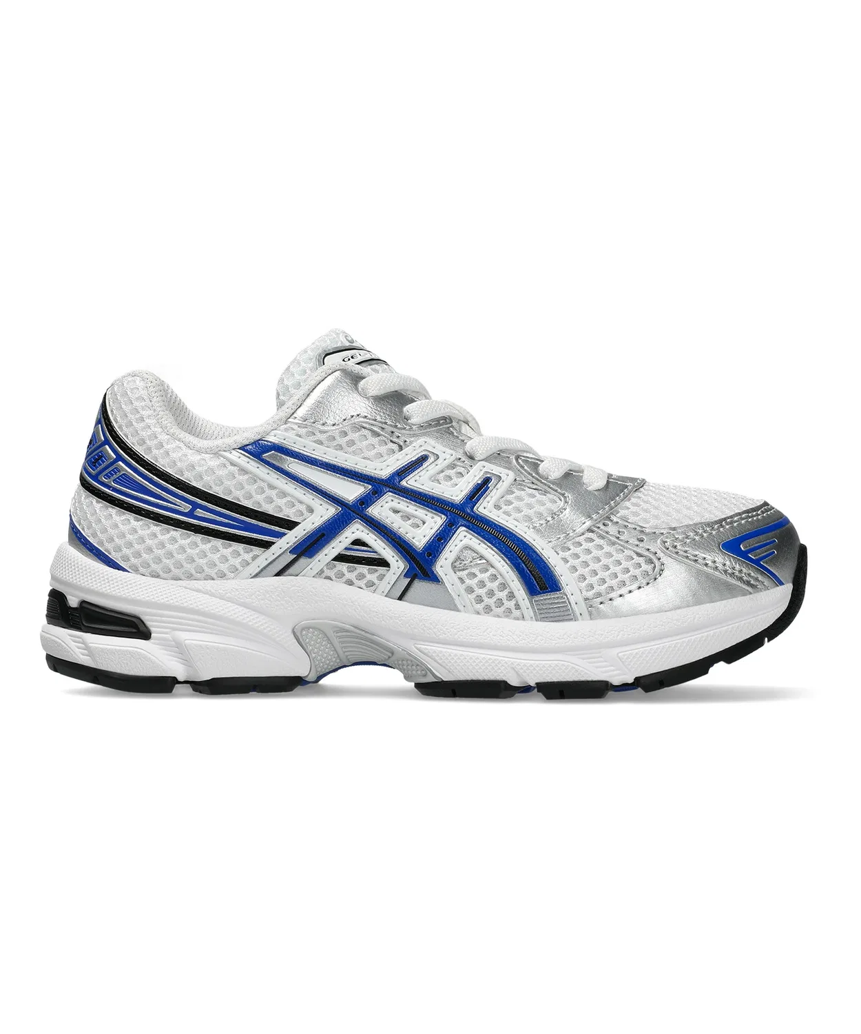 Детские кроссовки с шнуровкой GEL-1130 PS ASICS, White x Blue — фото 3