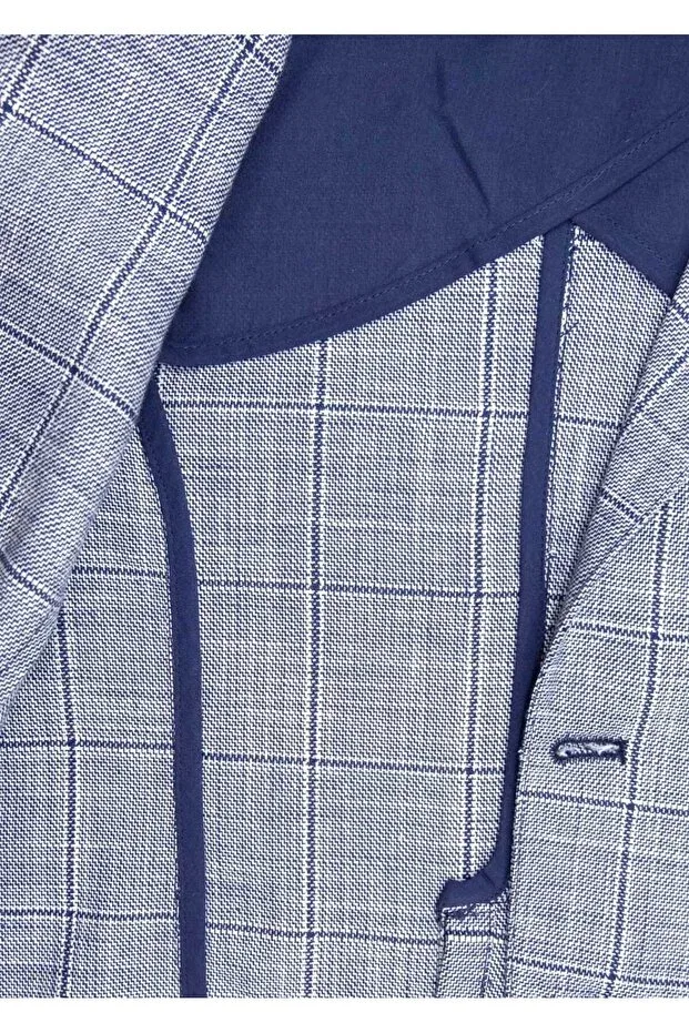 Детский пиджак для девочек с принтом Ozmoz By Mukadder Özden, Navy Blue — фото 4