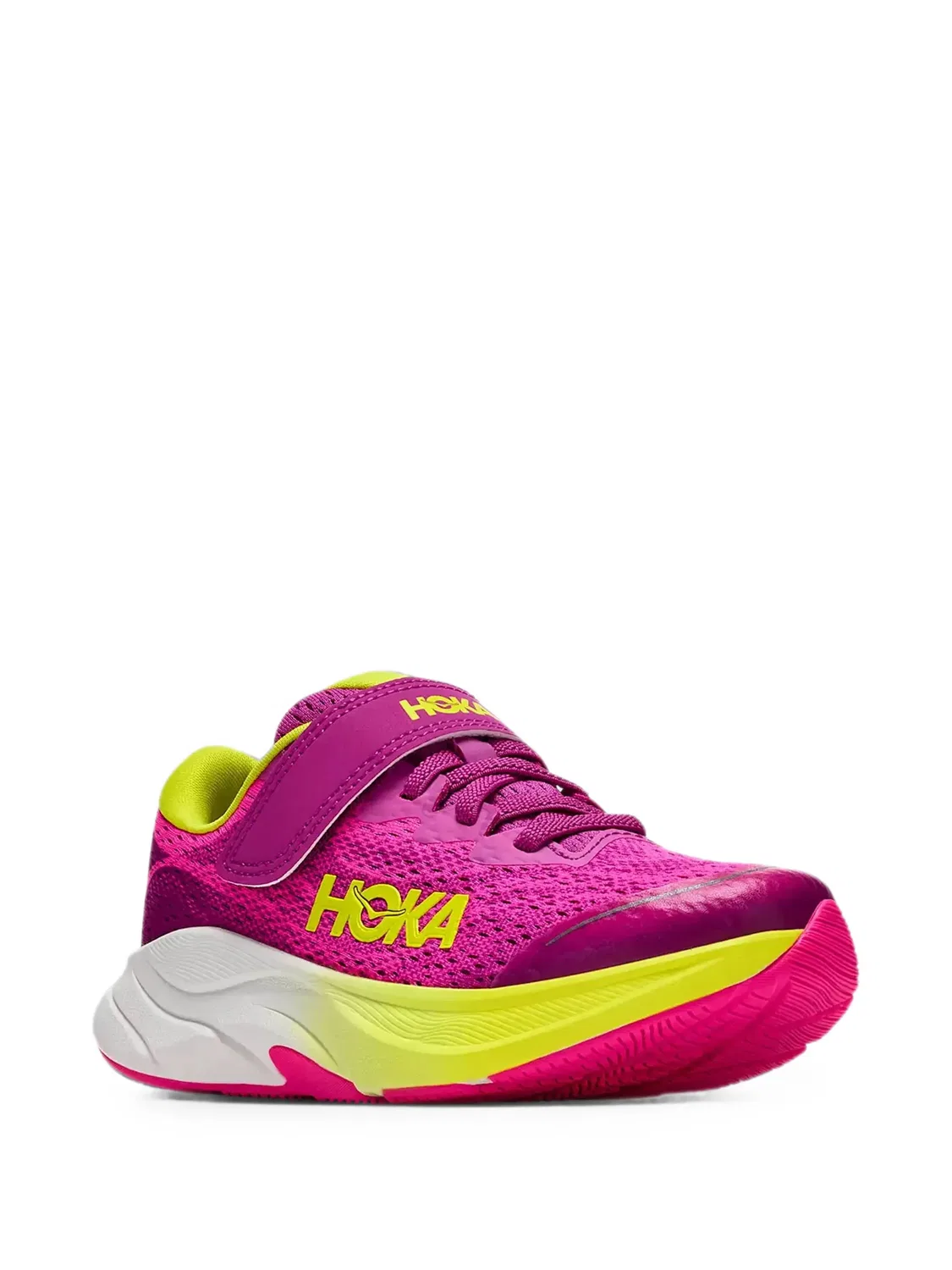 Кроссовки Rincon 4 на липучках Hoka Kids, розовый — фото 2