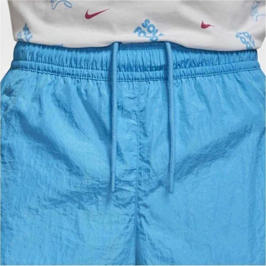 Спортивные шорты из ткани с принтом Swoosh Nike, Синий — фото 4