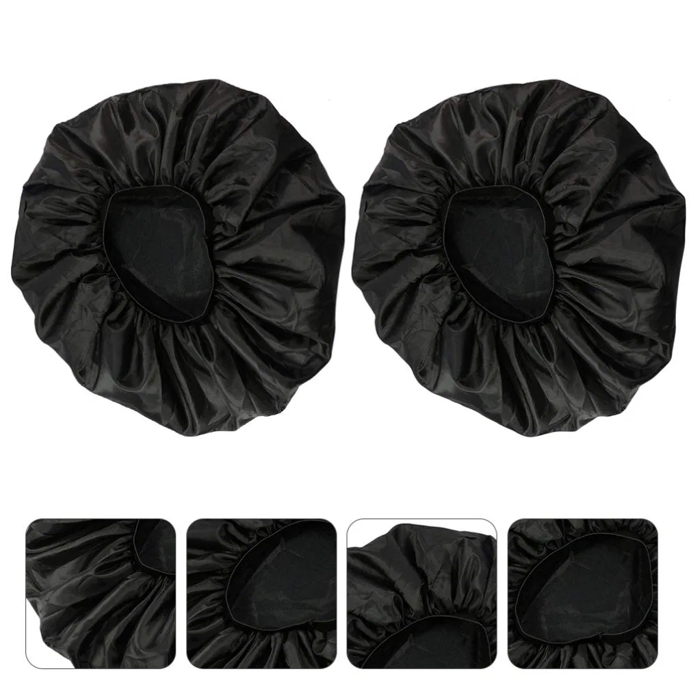 Чепец для сна Satin Black, Lurrose, 2 шт, 18x17x1.5 см, Black — фото 3