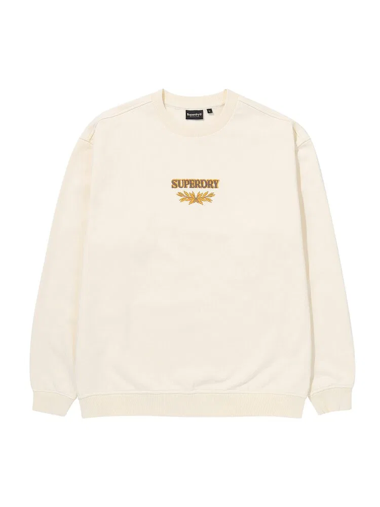 Футболка с длинным рукавом Rich Farmer Graphic SUPERDRY, Cream — фото 3