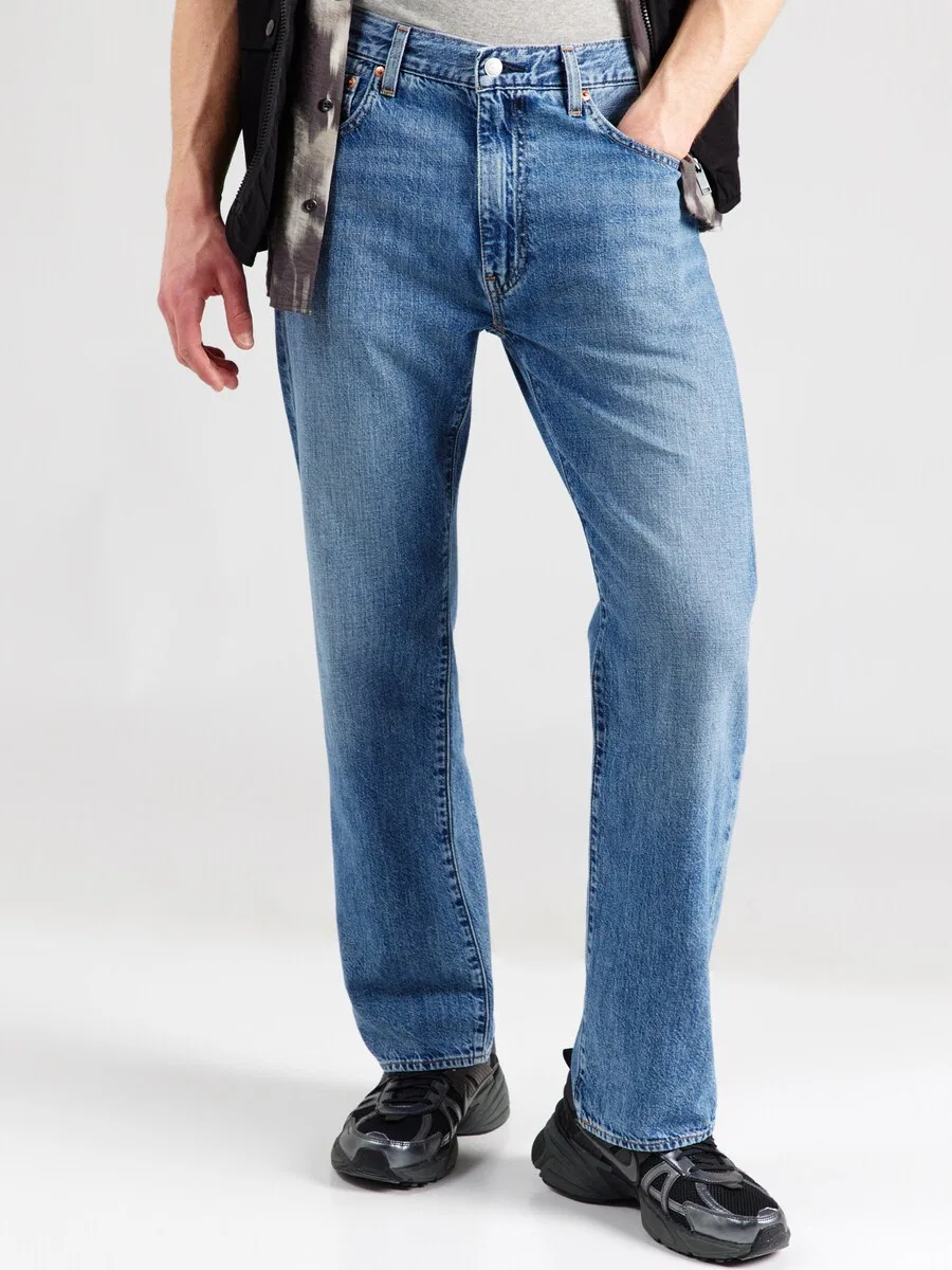 Джинсы LEVI'S Regular '555' синего цвета — фото 3
