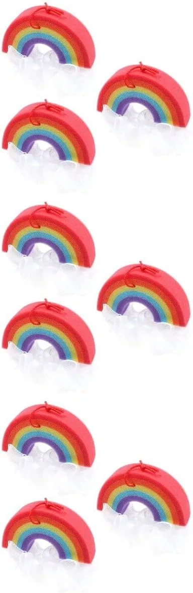 Набор мочалок для душа Rainbow, 9 шт, GLEAVI, 24x16x12 см, мультиколор — фото 3