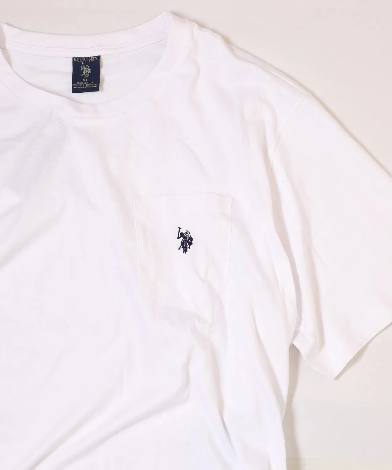 Мужская футболка с длинным рукавомBig Silhouette U.S. POLO ASSN., Белый