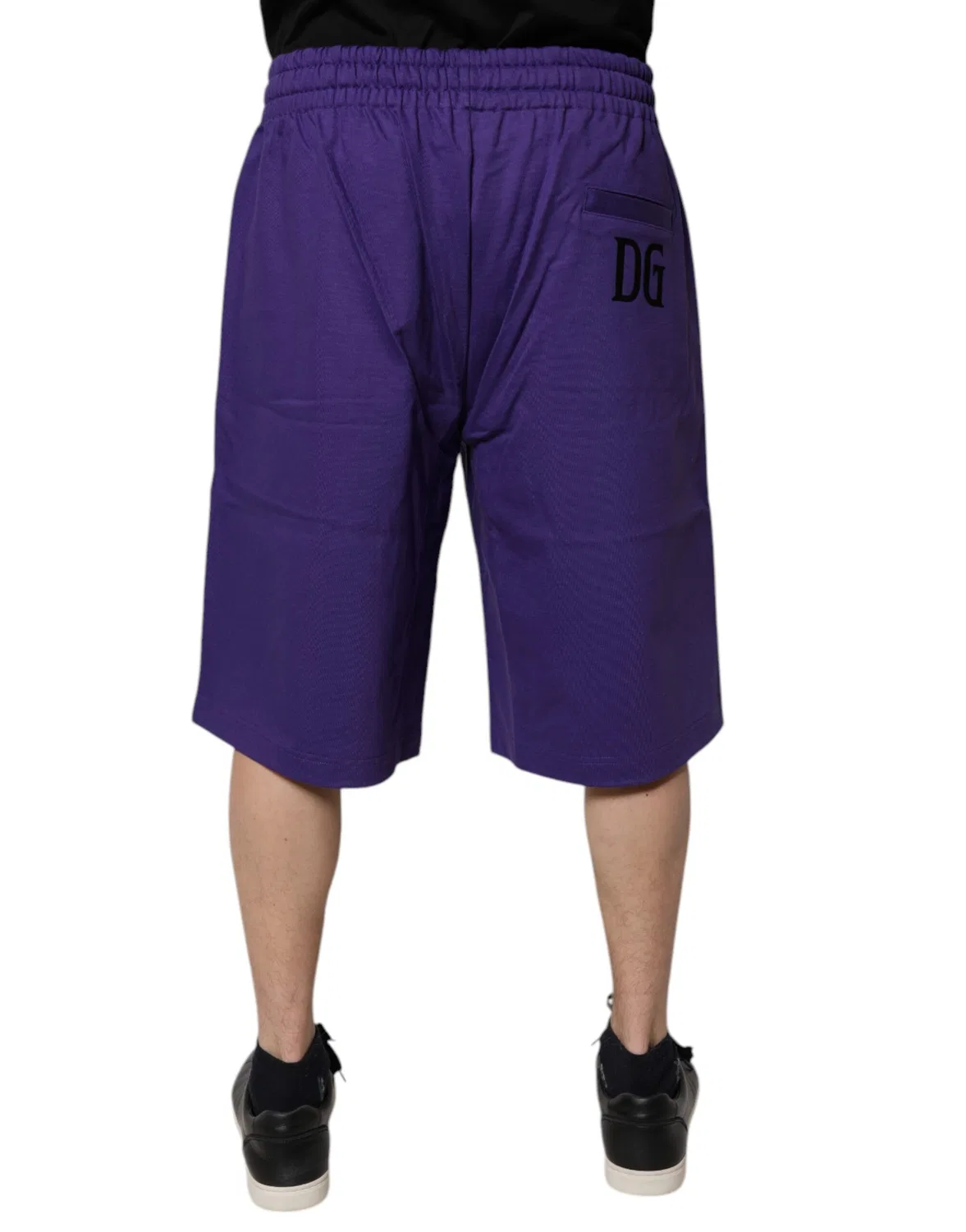Мужские шорты-бермуды с логотипом Dolce & Gabbana, Purple — фото 4