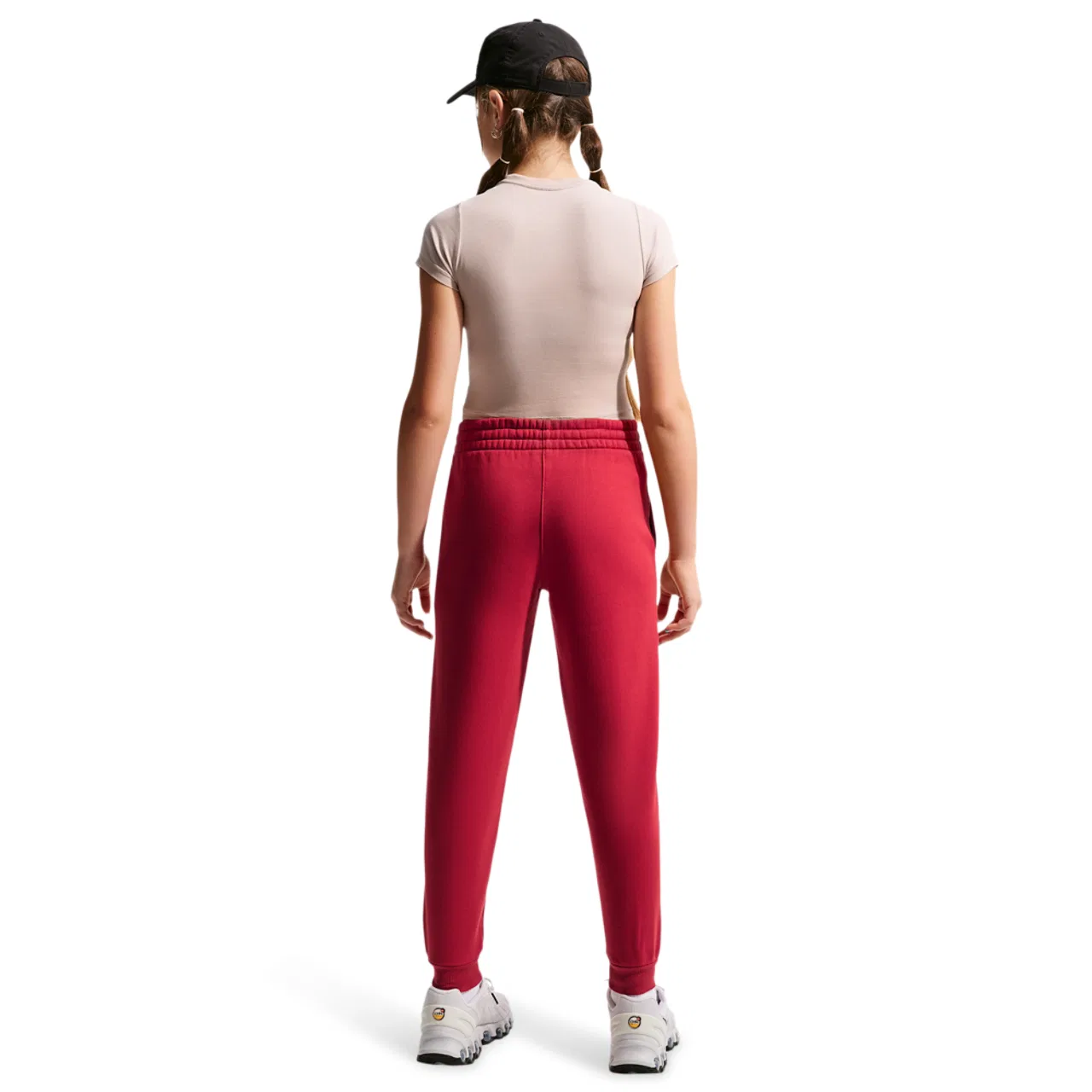 Брюки для мальчиков NSW Club LBR Fleece Nike, цвет White/Tough Red — фото 2