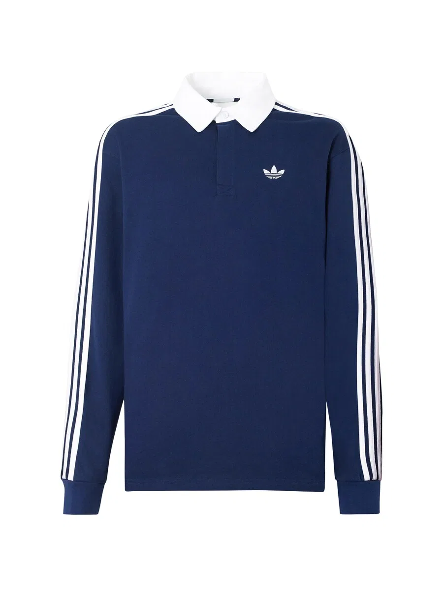 Футболка ADIDAS ORIGINALS темно-синего цвета