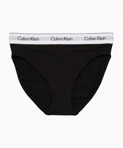 Женские трусы-бикини с высокой посадкой с принтом Icon Cotton Modal Calvin Klein, Black