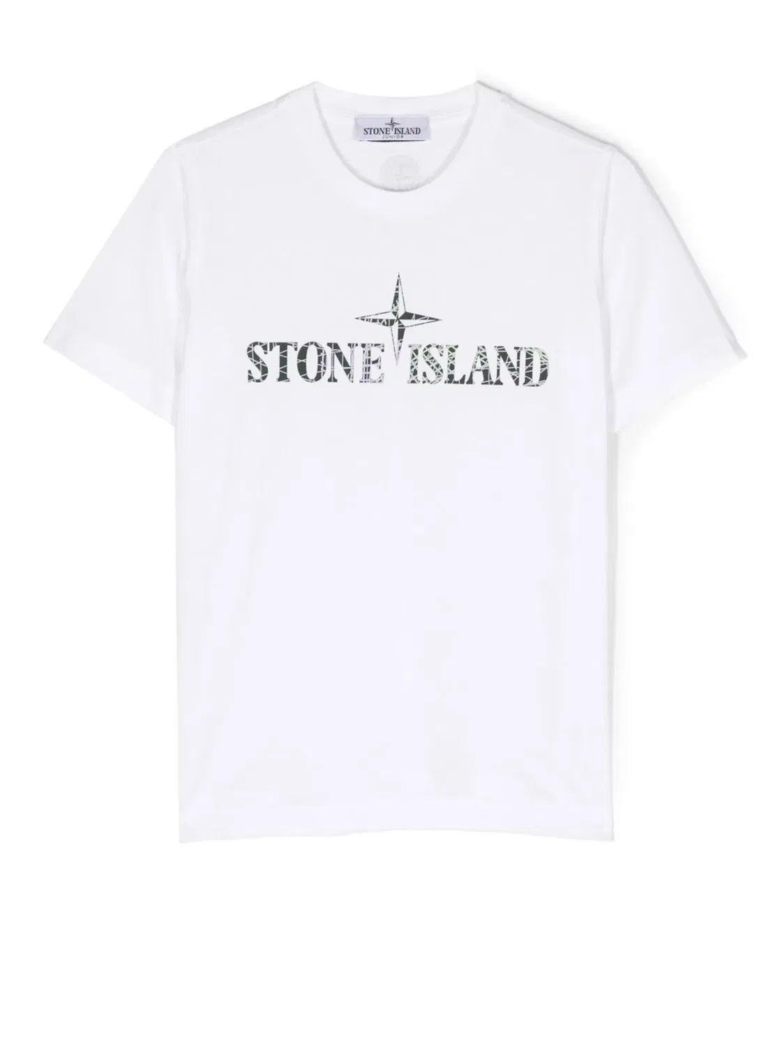 Футболка с логотипом и коротким рукавом Stone Island, белый