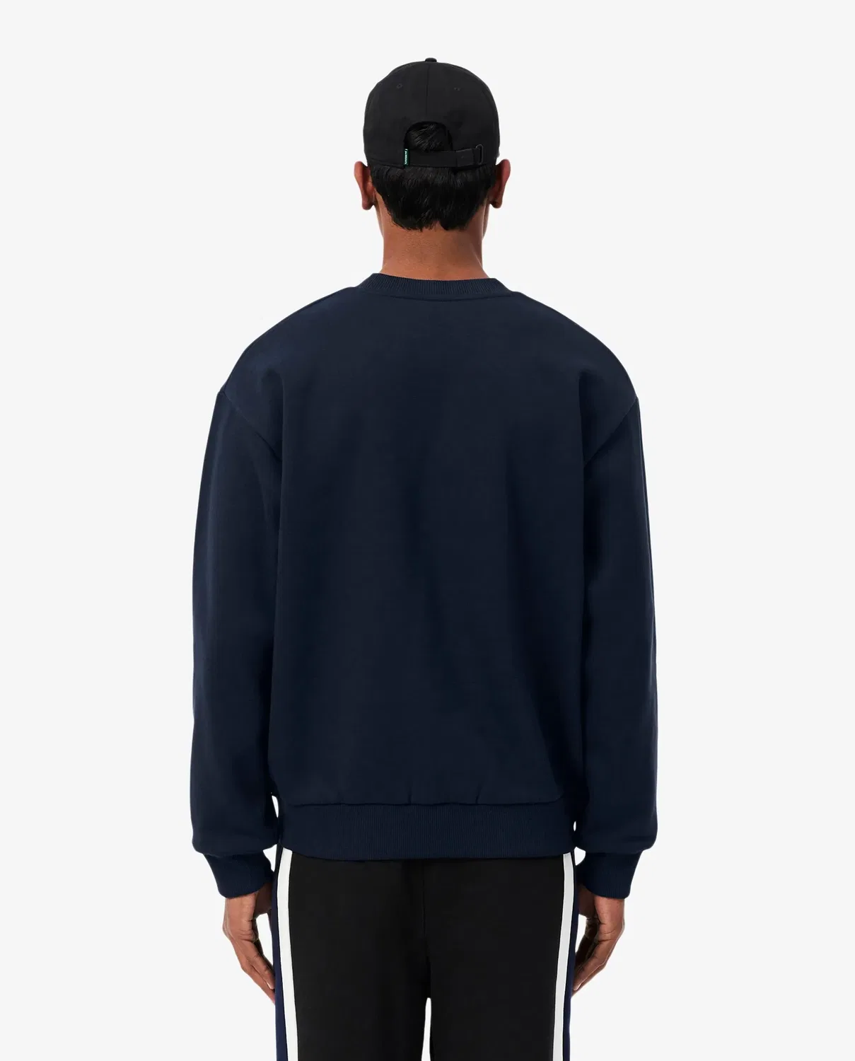 Мужская толстовка из футера с круглым вырезом Lacoste, Azul Marino — фото 2