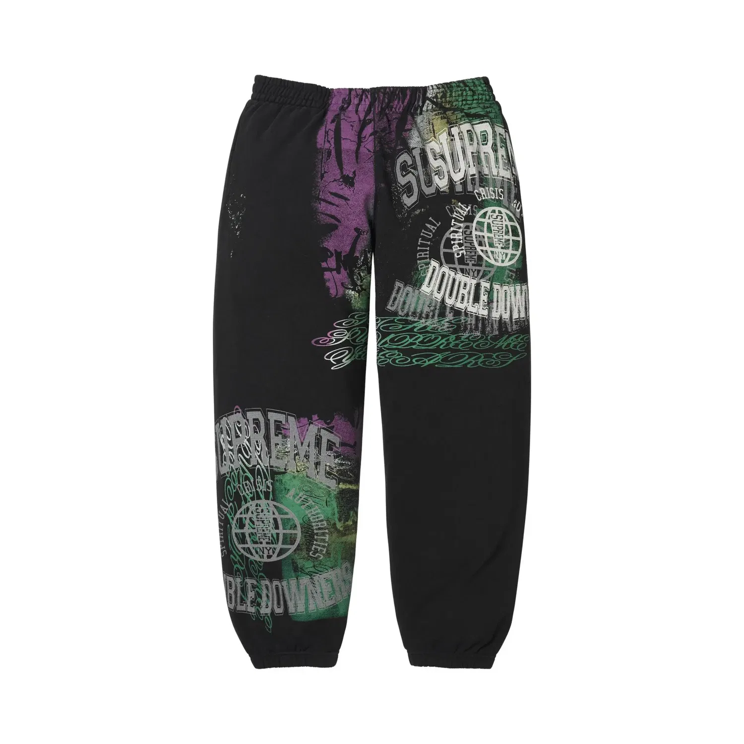 Спортивные штаны Supreme Overprint, черный