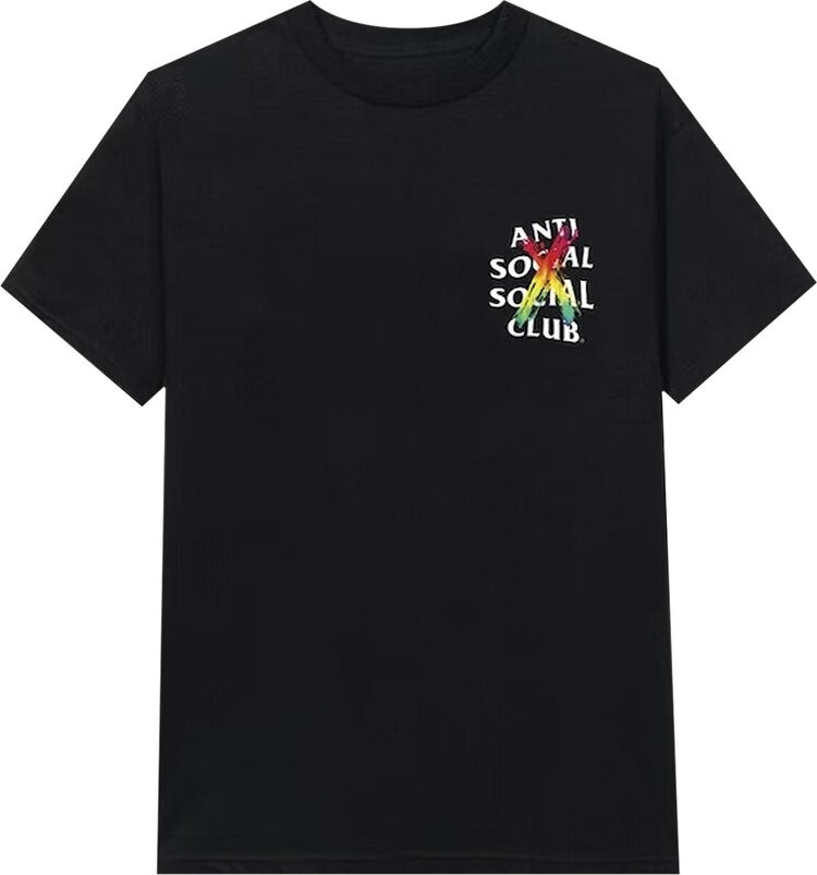 

Футболка Anti Social Social Club Cancelled Rainbow Tee 'Black', черный
