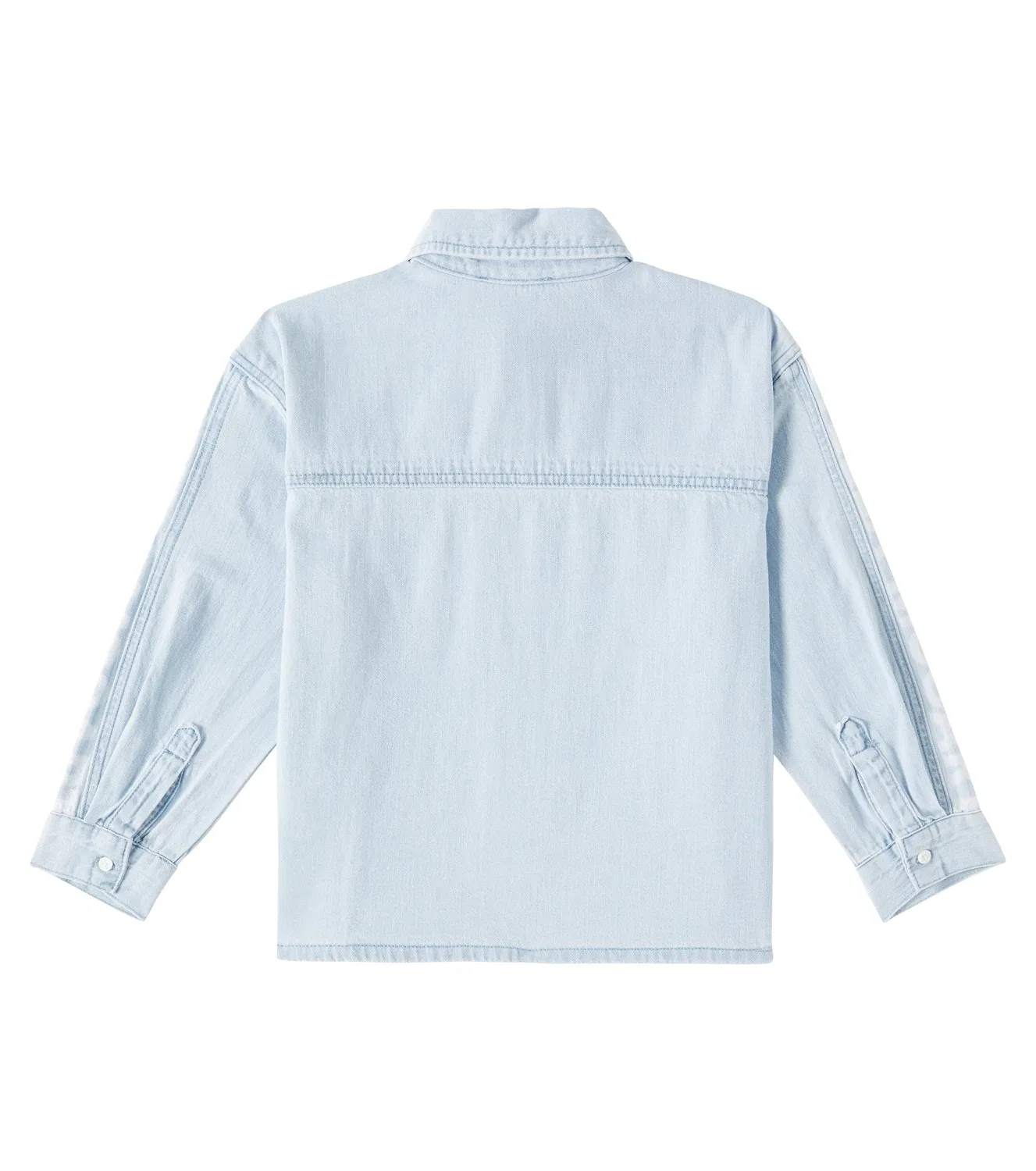 Джинсовая рубашка с длинным рукавом Stella Mccartney Kids, синий — фото 3