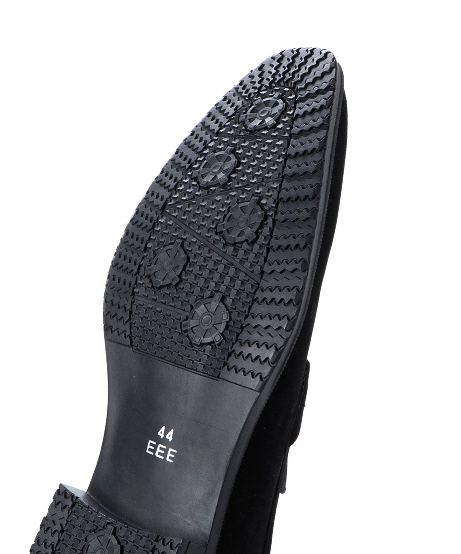 Легкие, нескользящие лоферы для делового стиля в офисе 2716 Aaa+, Black suede — фото 4
