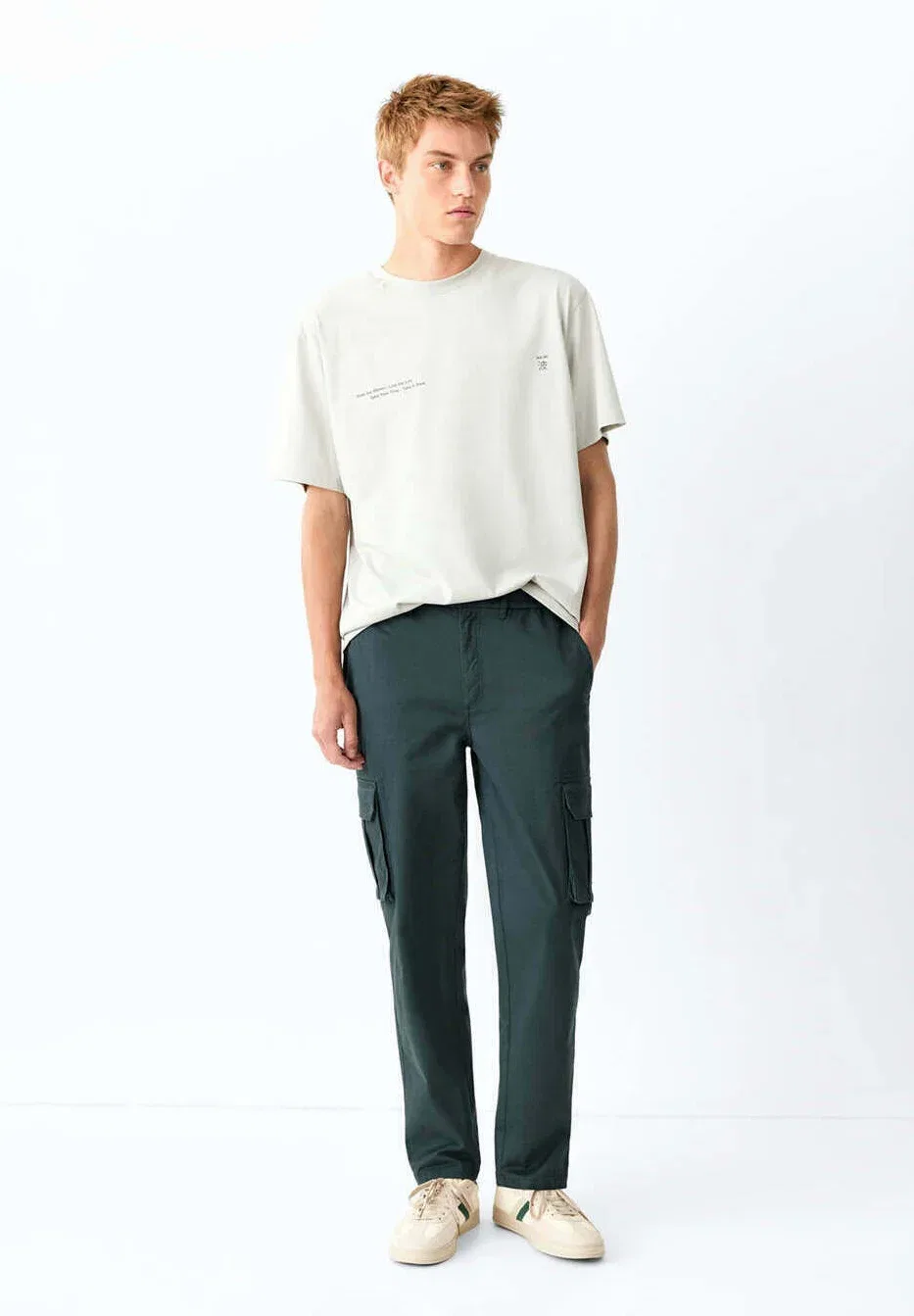 Подростковые брюки-карго Mango Kids, Teal