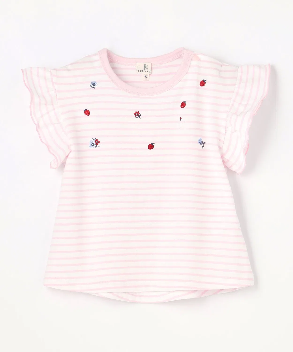 Детская футболка с принтом Fruty Border Kumikyoku KIDS, Pink