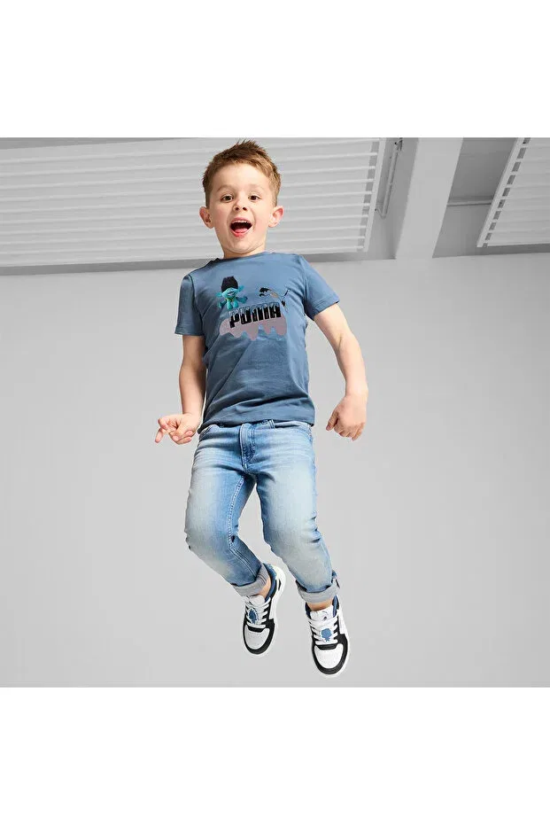 Детская футболка для мальчиков с коротким рукавом Puma, Blue — фото 3