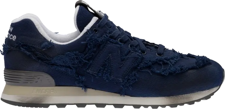 Кроссовки New Balance Miu Miu x 574 Denim 'Royal Blue', синий