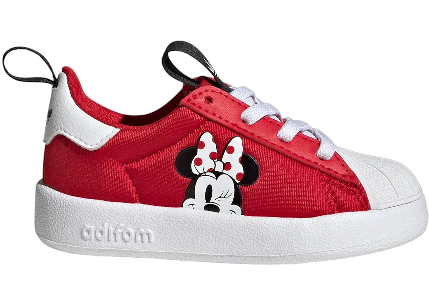 Детские кроссовки Lifestyle с принтом Adidas adiFOM Superstar 360 Disney Mickey Mouse, Better Scarlet Cloud White Core Black